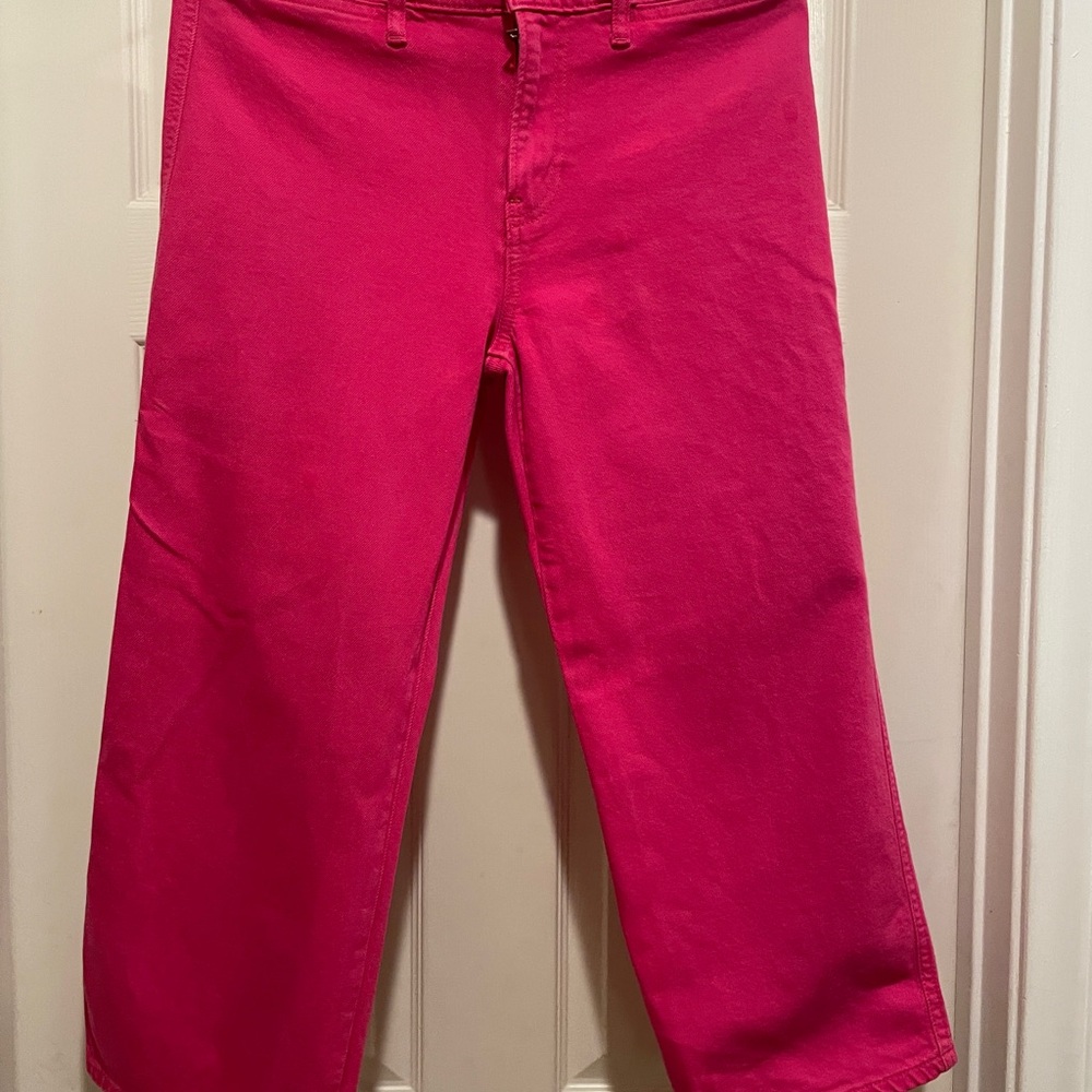 Lucky Brand Women's Fuchsia Ankle Jeans Barbiecore, pink core, bimbocore